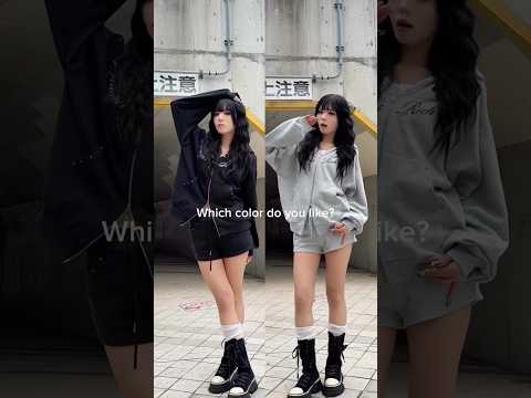 【あなたはどっち派？】ブラック派🖤？グレー派🩶？shorts fashion wego ウィゴー outfit 韓国フ… サムネイル