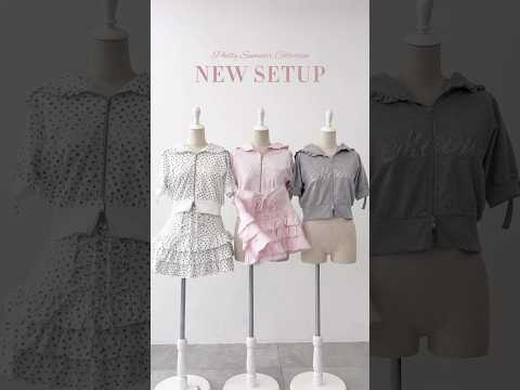 【可愛すぎるセットアップが出来ました🤍】どの色が好き？🎀shorts fashion wego outfit 韓国ファ… サムネイル