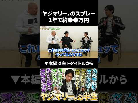 【ヤジマリー。】スプレーにかける金額は1年で●●万円！？ ヤジマリー 鬼越トマホーク サムネイル