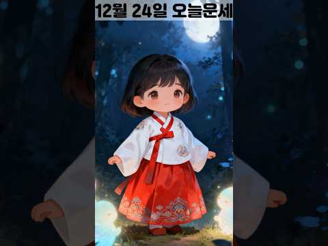 12월 24일 띠별 운세 코디색상 좋은위치 [30초운세]  🎃✨ 오늘의운세 띠별운세 행운숫자 행운색깔 운세 サムネイル