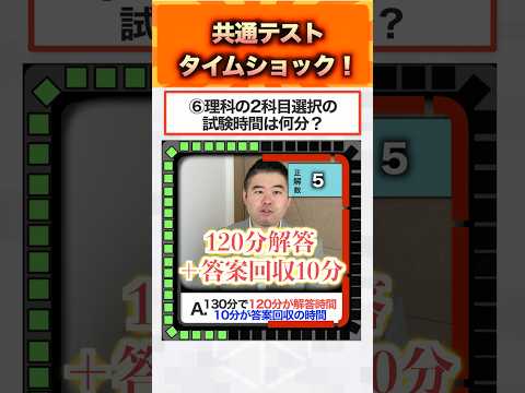 共通テストタイムショック！ サムネイル