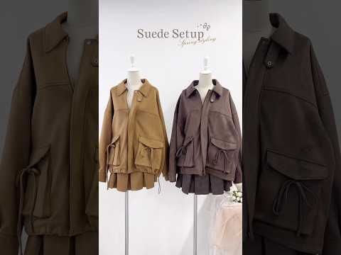 【セットアップで着ても可愛いスウェードアイテム🤎】チェックしてみてね✨shorts fashion wego outf… サムネイル