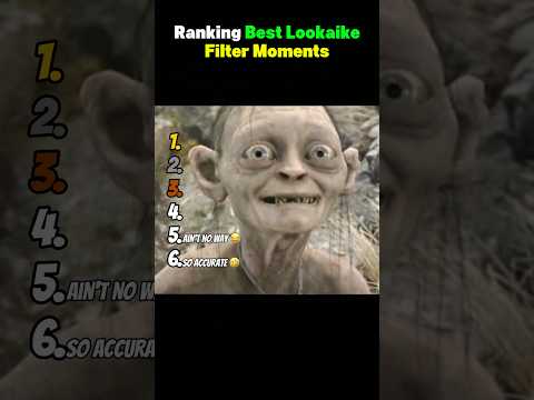 Ranking Best Lookalike Filter Moments 😂 サムネイル