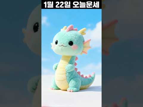 1월 22일 띠별 운세 코디색상 좋은위치 [30초운세]  🎃✨ 오늘의운세 띠별운세 행운숫자 행운색깔 운세 サムネイル