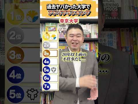 過去やばかった大学でアドリブランキング！ コバショー 個別指導塾castdice 大学受験 shorts ランキング サムネイル