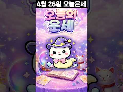 [오늘의 운세] 2026년 4월 26일 띠별 운세 코디색상 좋은위치  오늘의 운세 행운 띠별운세 로또 타로… サムネイル