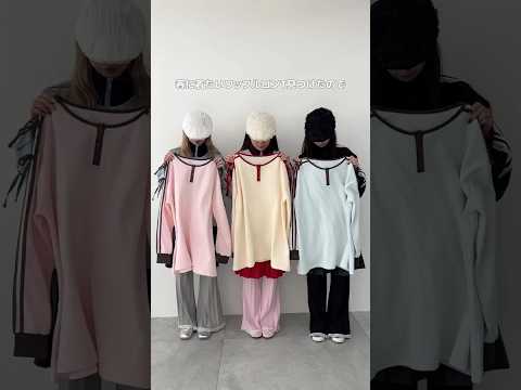 【ワッフルロンTでおそろコーデ👭🎀】どの色が好き？shorts fashion wego outfit カジュアル 韓… サムネイル