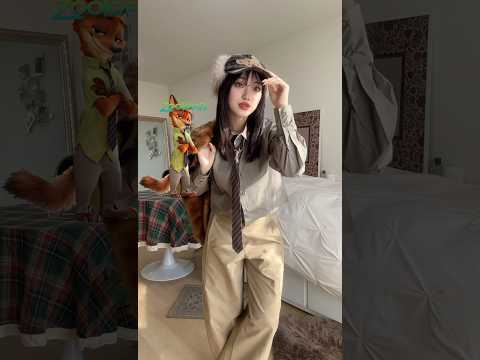 昨日の動画が好評で嬉しい🦊🐰ブランドも全部書き込んだよー！🏷️ファッション ズートピア disney zootopia サムネイル