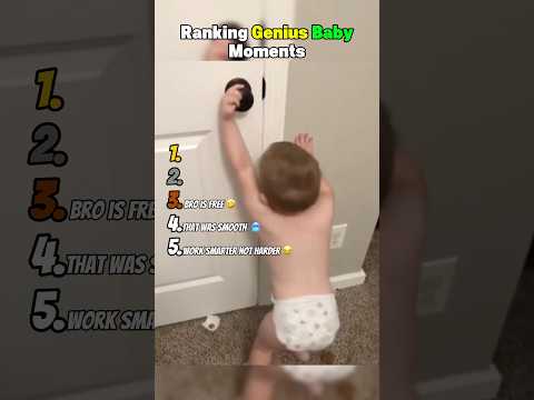 Ranking Genius Baby Moments 😂 サムネイル