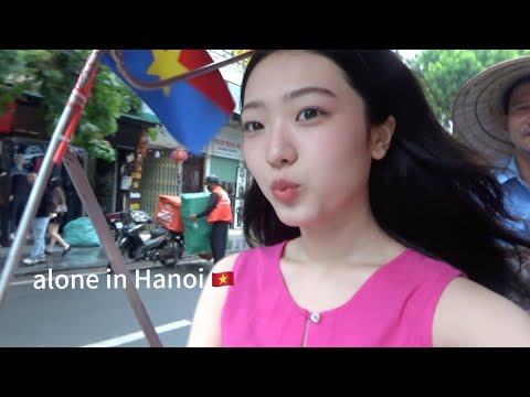ベトナムひとり旅vlog🇻🇳ハノイで屋台めしを食べる【後編】 サムネイル