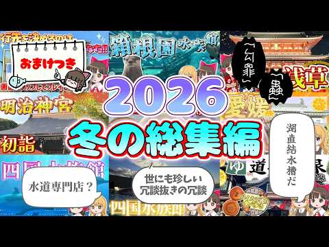 【2026年冬の総集編】霊夢と魔理沙が旅行したり水族館に行ったりするよ【ゆっくり実況解説】【Vlog】【睡眠用／作業用… サムネイル