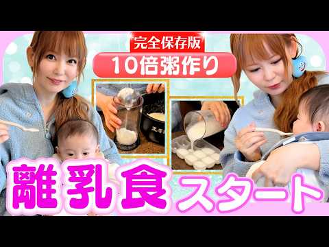 【初めての離乳食】双子の離乳食デビューの反応が尊すぎた✨ サムネイル