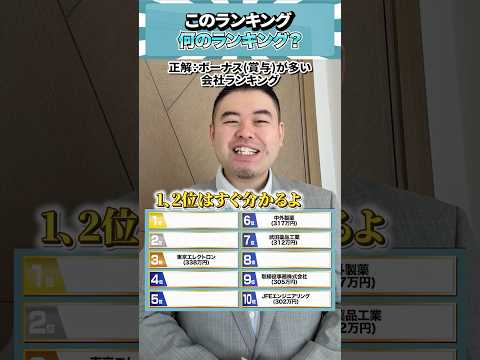 このランキング、何のランキング？ コバショー 個別指導塾castdice 大学受験 shorts ランキング サムネイル