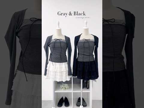 【あなたはどっち派？】グレー派🩶？ブラック派🖤？shorts fashion wego ウィゴー outfit 韓国フ… サムネイル