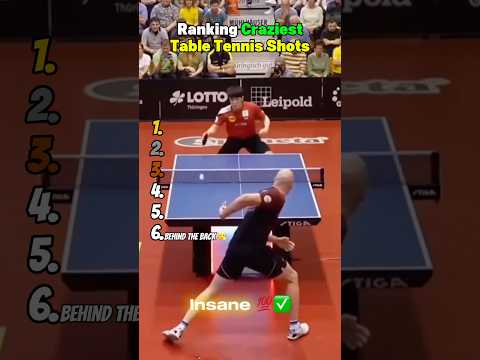 Ranking Craziest Table Tennis Shots サムネイル