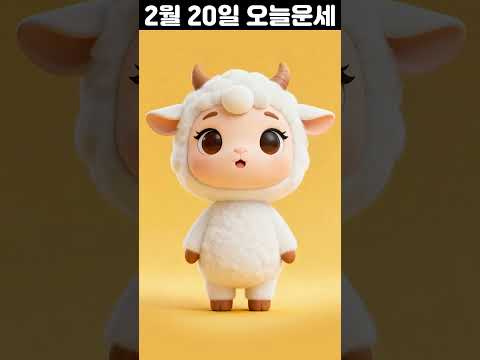 2월 20일 띠별 운세 코디색상 좋은위치 [30초운세]  🎃✨ 오늘의운세 띠별운세 행운숫자 행운색깔 운세 サムネイル