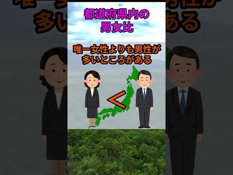 s229_都道府県内の男女比 都道府県 人口 shorts サムネイル