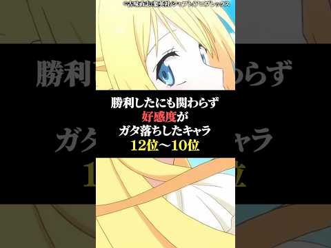 勝利したにも関わらず好感度がガタ落ちしたキャラ12位〜10位 サムネイル