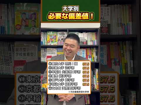 大学別、必要な偏差値！コバショー大学受験shorts サムネイル