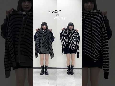 【あなたはどっち派？】ブラック派🖤？ホワイト派🤍？shorts fashion wego ウィゴー outfit 韓国… サムネイル