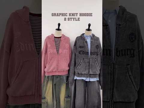【ブリーチグラフィックZIPパーカーコーデ2選🌟】どっちのコーデが好き？shorts fashion wego out… サムネイル