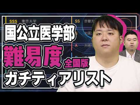 全国公立医学部難易度ガチティアリスト サムネイル
